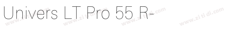 Univers LT Pro 55 R字体转换